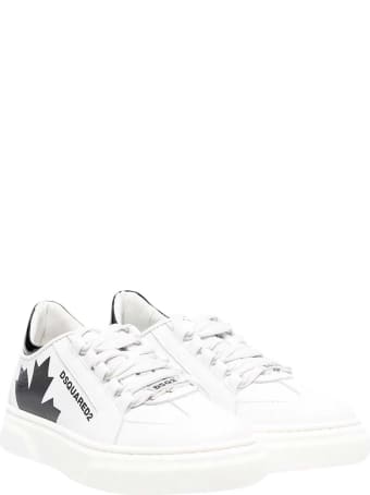 Dsquared2 White Sneakers Teen .