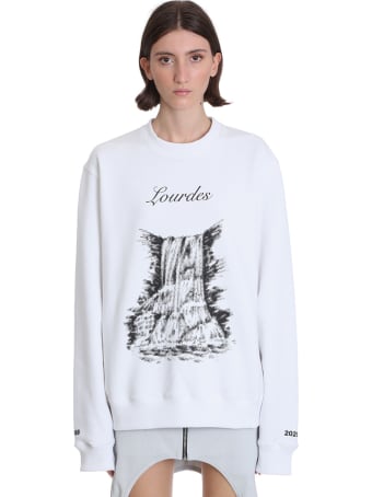 Lourdes Sweatshirt In White Polyamide