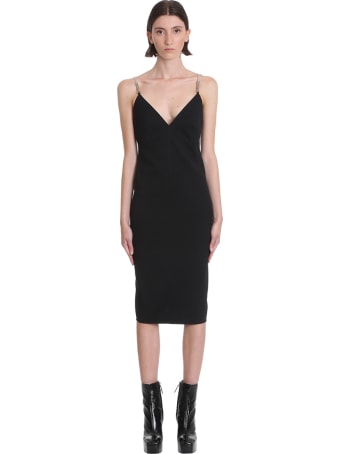 Rick Owens Maillot Dress Dress In Black Cotton