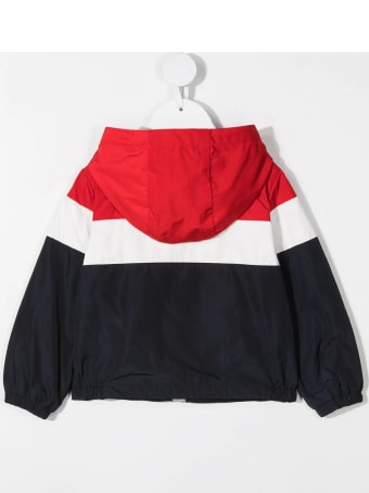 Moncler Tricolor Dard Newborn Jacket With Logo