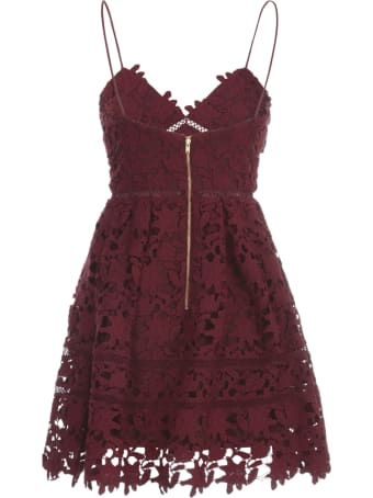 self-portrait Berry Azaelea Mini Dress