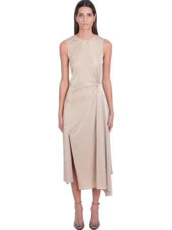 Lanvin Dress In Beige Polyamide