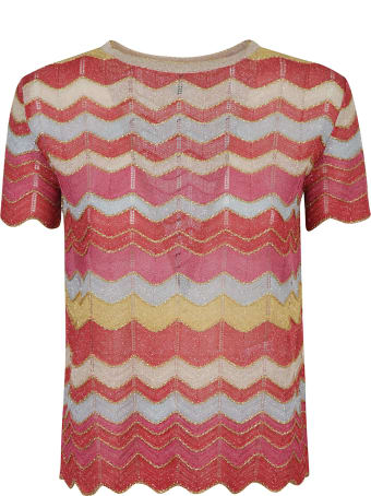 M Missoni Zig-zag Stripe Patterned Top