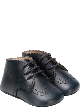 Gallucci Blue Shoes Kids With Laces