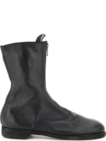Guidi Front Zip Leather Boots