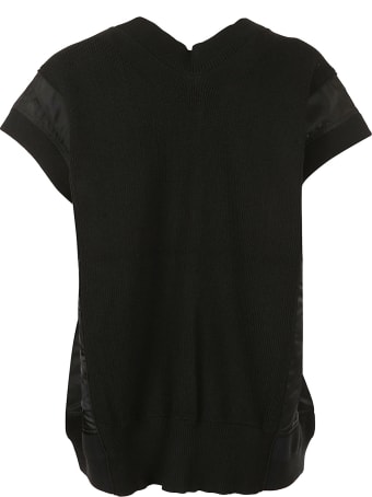 Sacai Knit X Nylon Twill Pullover