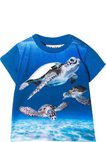 Molo Blue T-shirt With Print