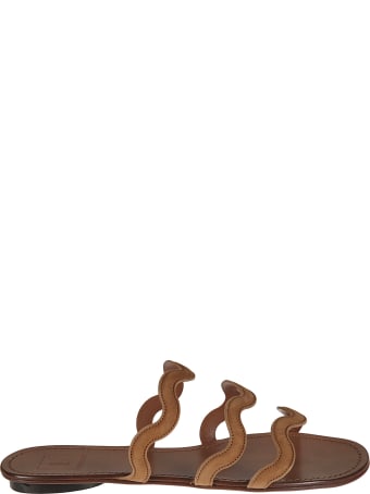 L'Autre Chose Stripe Strap Flat Sandals