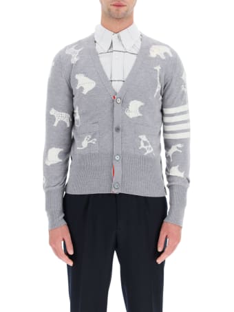 Thom Browne Cardigan Animal Intarsia