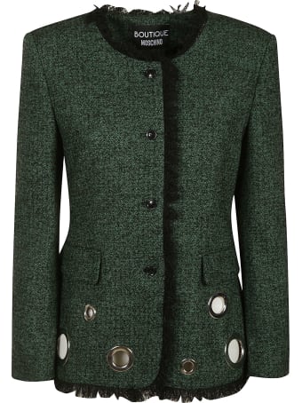 Moschino Fur Trim Perforated Jacket
