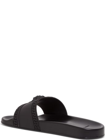 Versace Black Medusa Slides