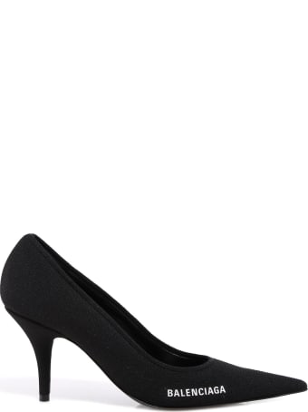 Balenciaga Logo Detail Pointed Toe Pumps