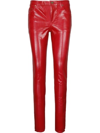 Saint Laurent Vinyle Shiny 5 Pockets Jeans