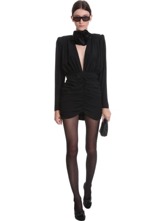 Magda Butrym Dress Dress In Black Silk