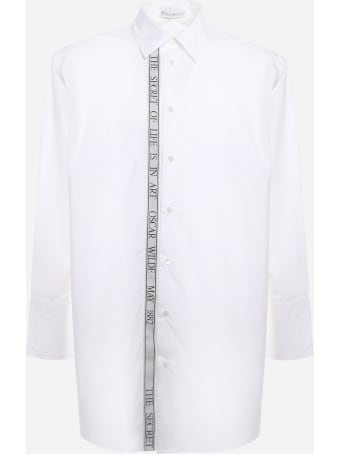 J.W. Anderson Cotton Shirt With Contrasting Embroidered Ribbon