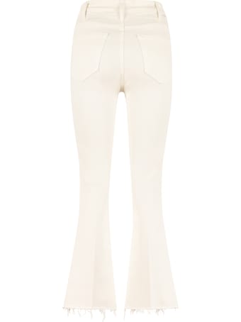 Mother The Hustler Ankle Fray Cropped-fit Jeans
