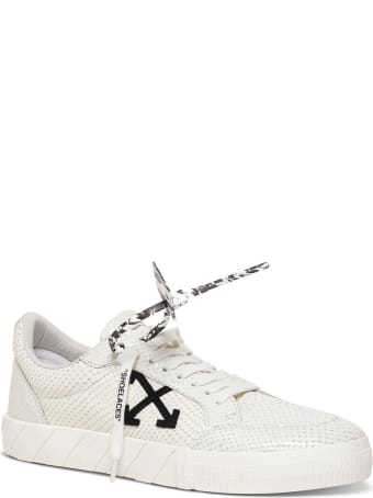 Off-White Low Vulcanized Sneakers In White Leather