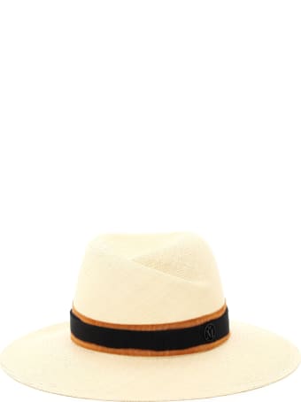 Maison Michel Virginie Straw Fedora Hat