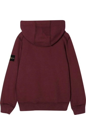 Stone Island Junior Red Sweatshirt