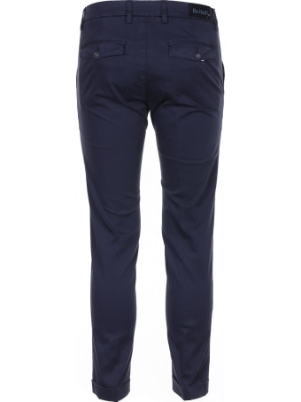 Re-HasH Blue Stretch Satin Trousers