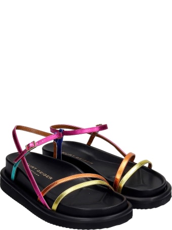 Kurt Geiger Orson Flats In Multicolor Leather