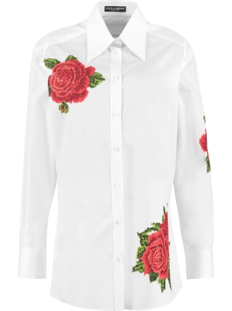Dolce & Gabbana Embroidered Poplin Shirt