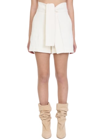 IRO Star Shorts In White Cotton