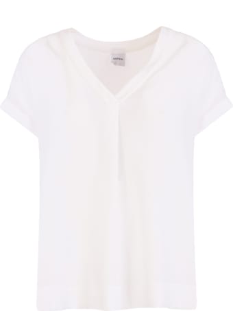 Aspesi Silk Crepe-de-chine Top