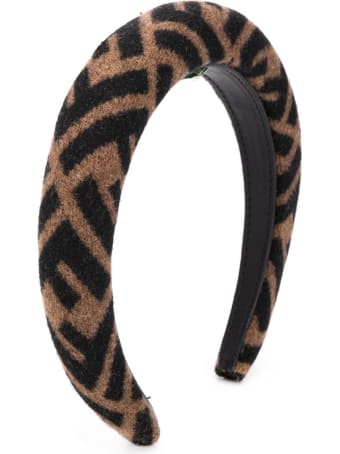 Fendi Ff Wool And Cashmere Headband