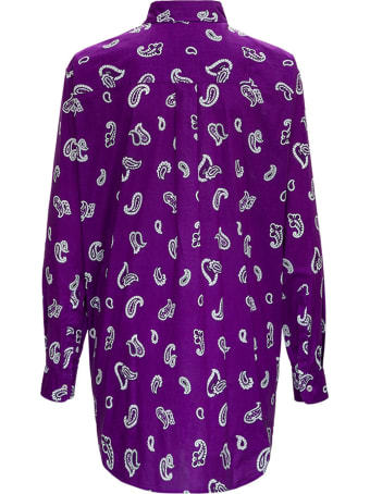 Etro Printed Cotton Poplin Shirt Look14