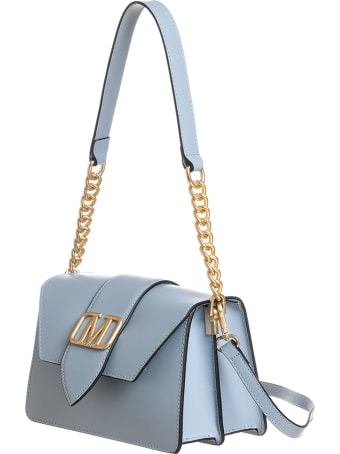 Marc Ellis Kourtney Shoulder Bag In Cyan Leather