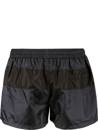 Thom Browne Drawstring Waist Logo Swim Shorts