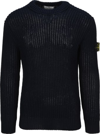 Stone Island Logo Patch Knit Jumper