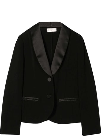 Monnalisa Black Smoking Jacket