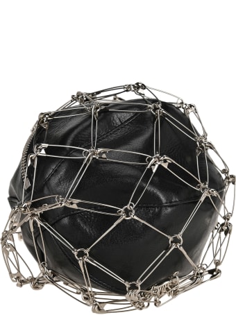 Noir Kei Ninomiya Safety Pins Round Shoulder Bag