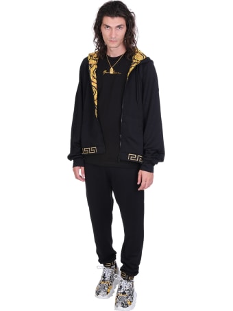 Versace Pants In Black Polyester