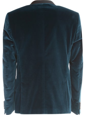 Emanuel Ungaro Velvet Smoking Jacket W/scialle Neck