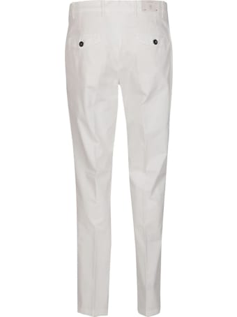 Eleventy White Cotton Blend Pants
