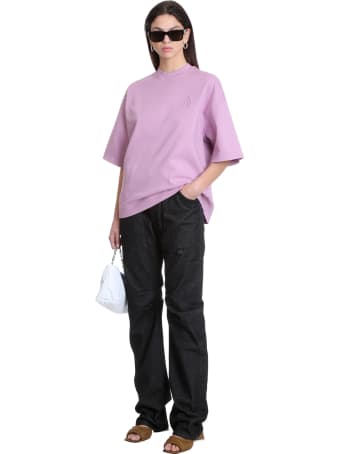 The Attico T-shirt In Rose-pink Cotton