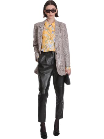 Magda Butrym Ottawa Blazer In Animalier Leather