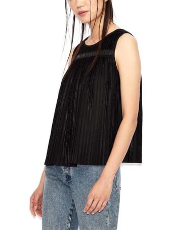 Armani Collezioni Armani Exchange Top Nero Donna