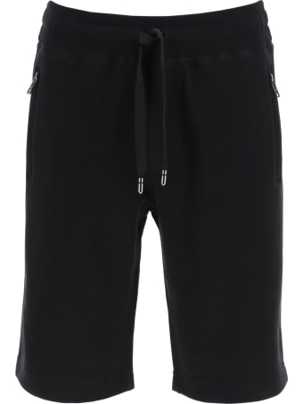 Dolce & Gabbana Bermuda Shorts With Logo Plaque