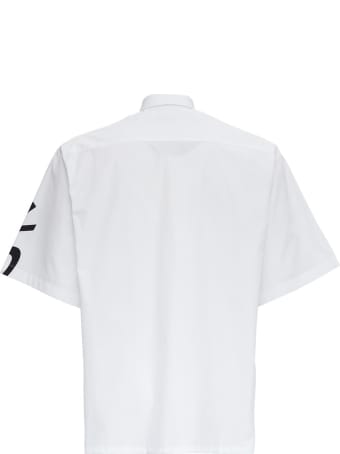 Givenchy Short Sleeved Cotton Shirt With Refracted Print