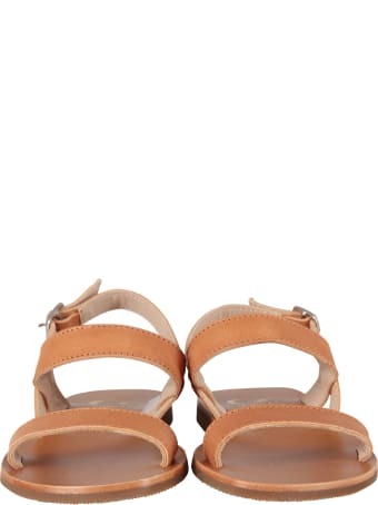 Gallucci Brown Sandals For Girl