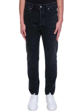 Golden Goose Happy Jeans In Black Denim