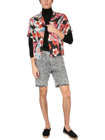 Saint Laurent Shorts With Spotted Print