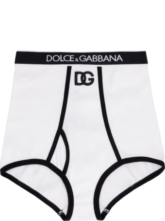 Dolce & Gabbana Logoed Elastic Band Cotton Briefs