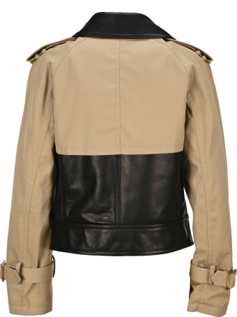 Neil Barrett Layered Effect Leather Jacket