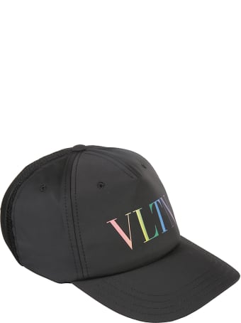 Valentino Garavani Vltn Logo Print Baseball Cap