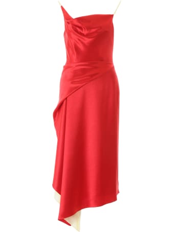 Sies Marjan Farrah Two-tone Satin Dress